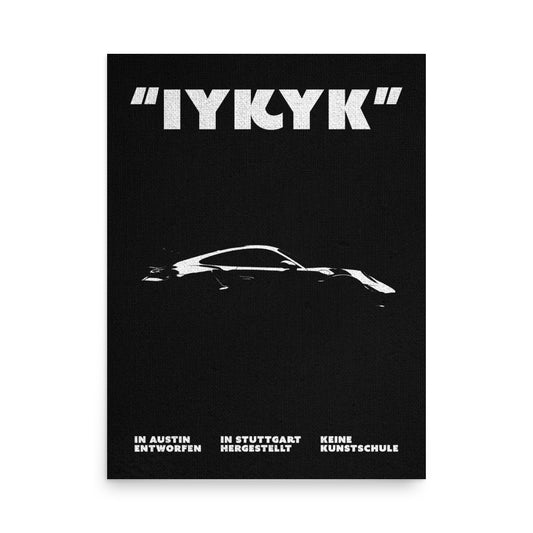 911 GT4RS, Matte Poster