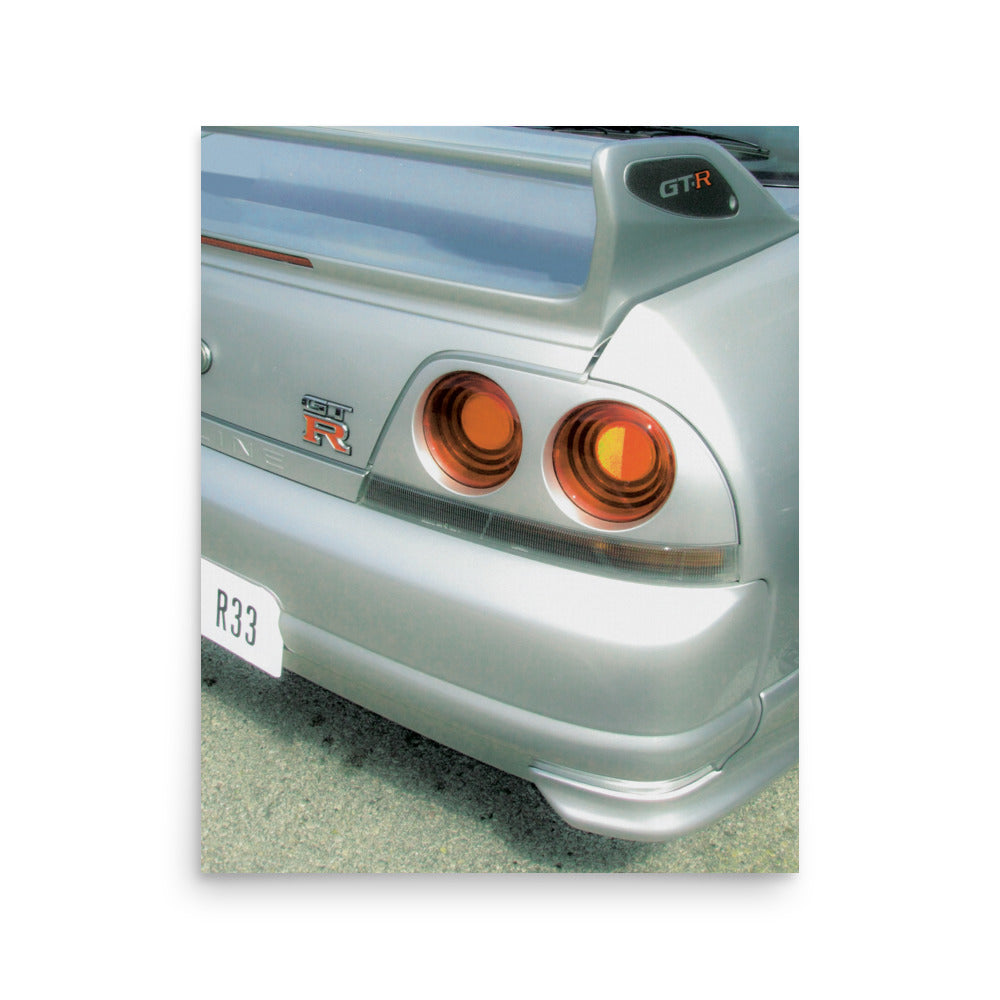 JDM Summer 90's Edition R33 GTR, MattePoster