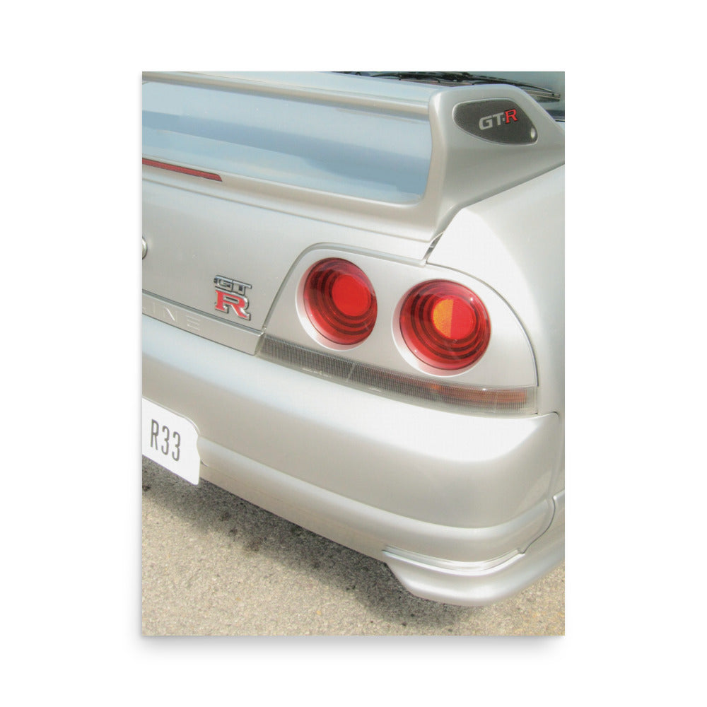 JDM Summer R33 GTR, Matte Poster