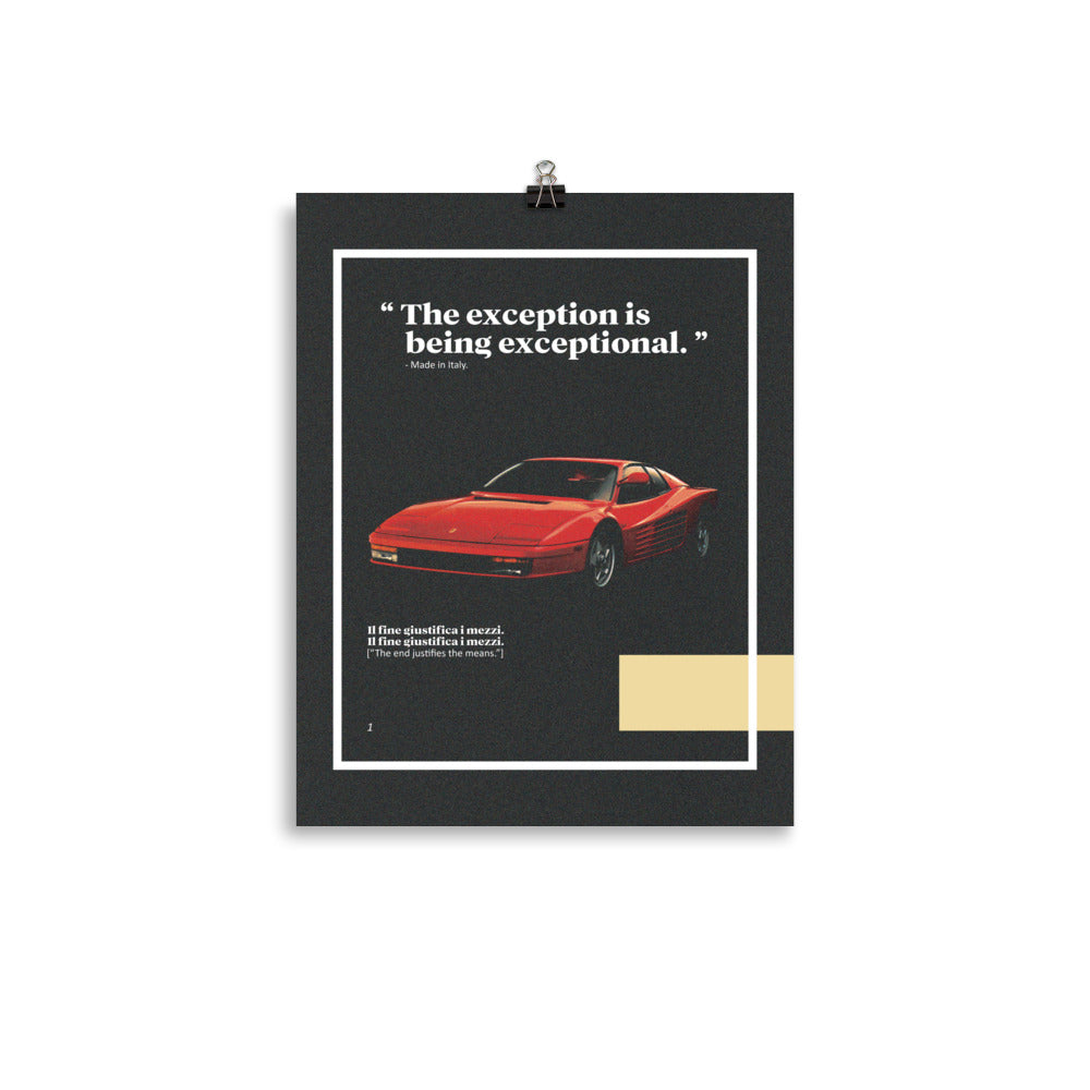 Retro Rari, Matte Poster