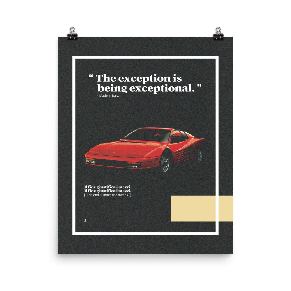 Retro Rari, Matte Poster