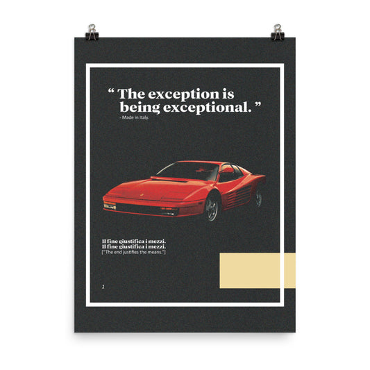 Retro Rari, Matte Poster