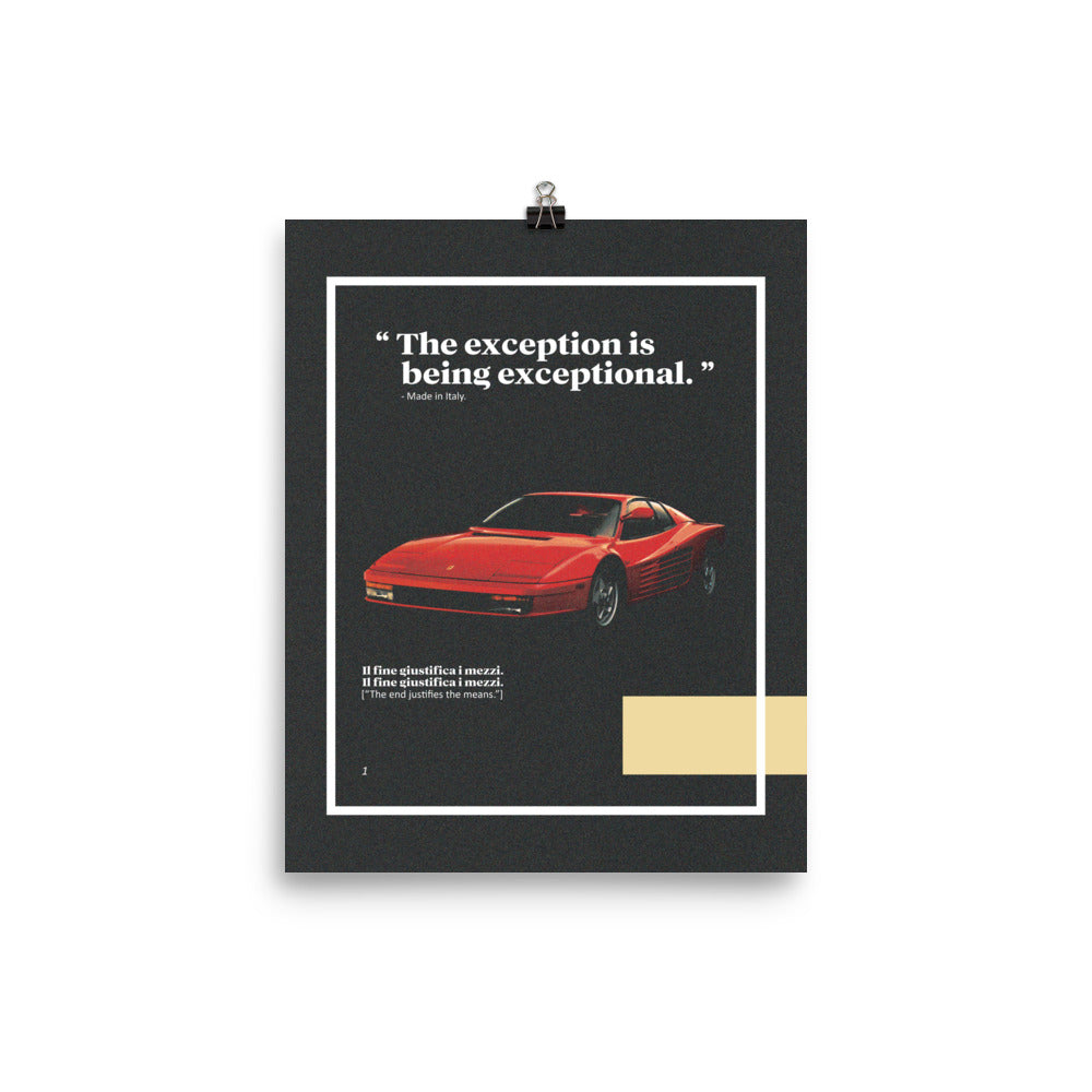 Retro Rari, Matte Poster